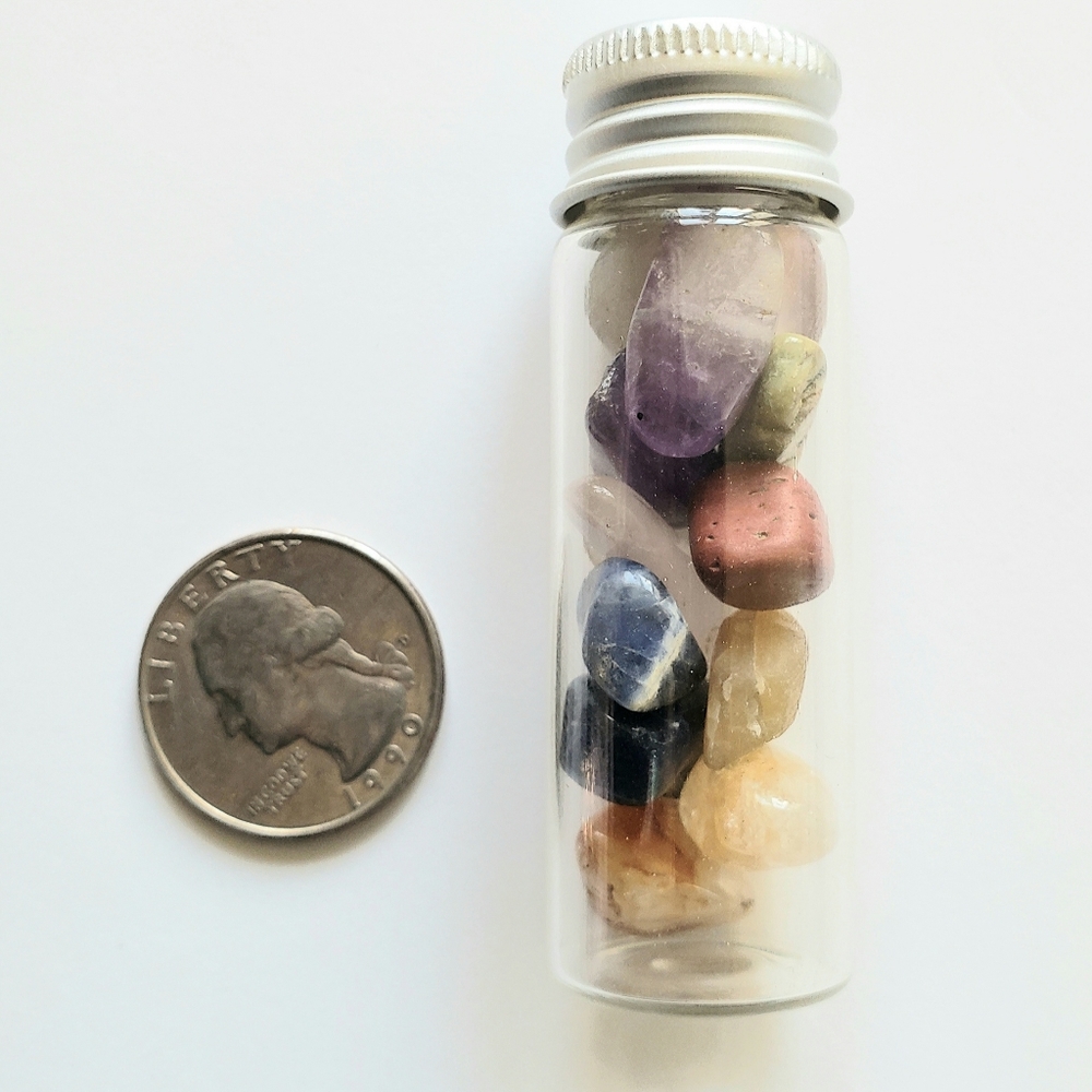 Lake Michigan and Superior 💎 gems in a bottle